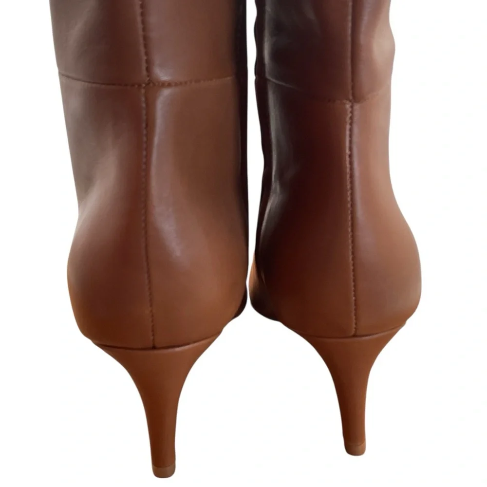 Calvin Klein Garray Womens' Leather Boots, Light Brown‎ Leather 230 Size 5 M